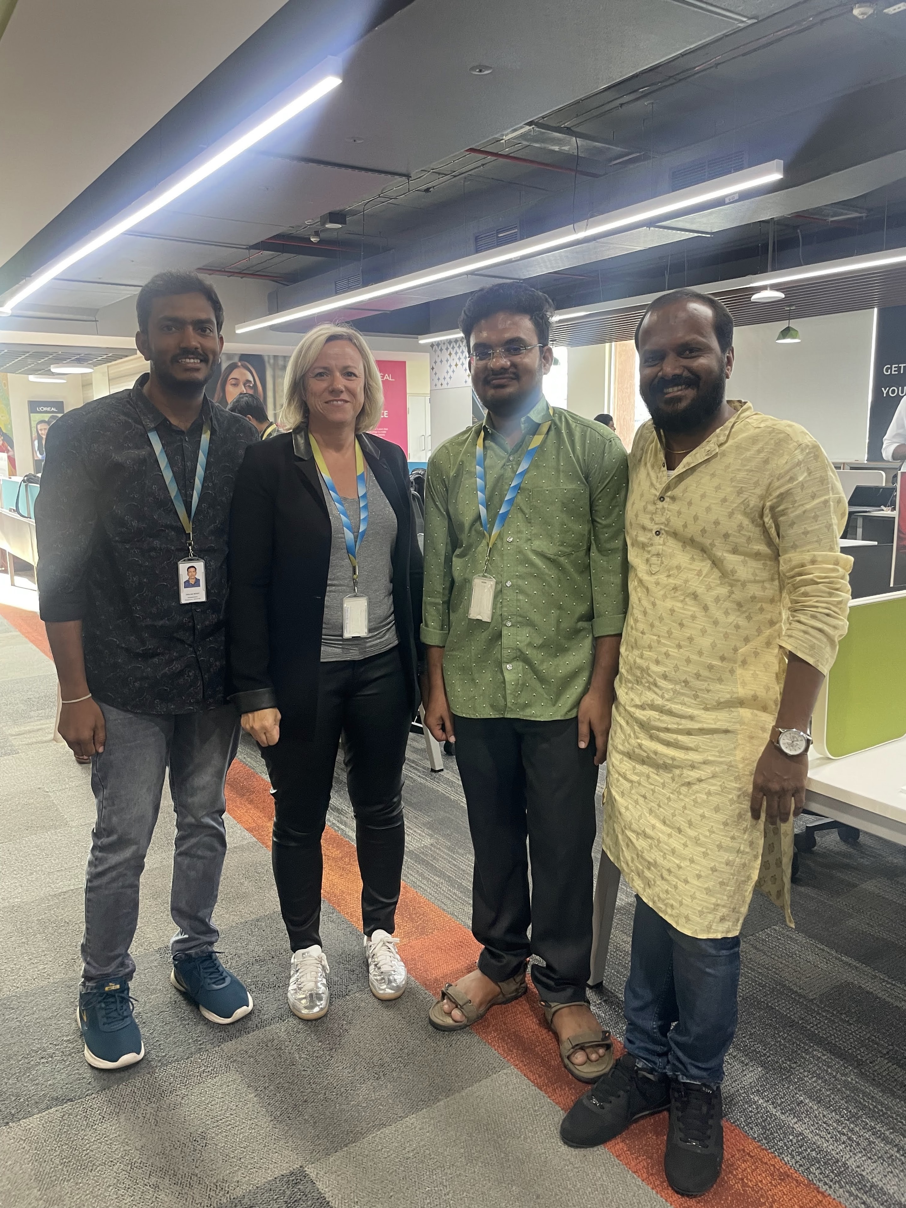 Sateesh with the L'Oréal delivery team at Capgemini